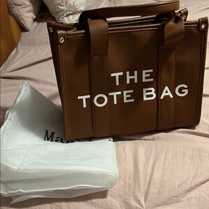 Brown Leather Tote BagCcute Tote